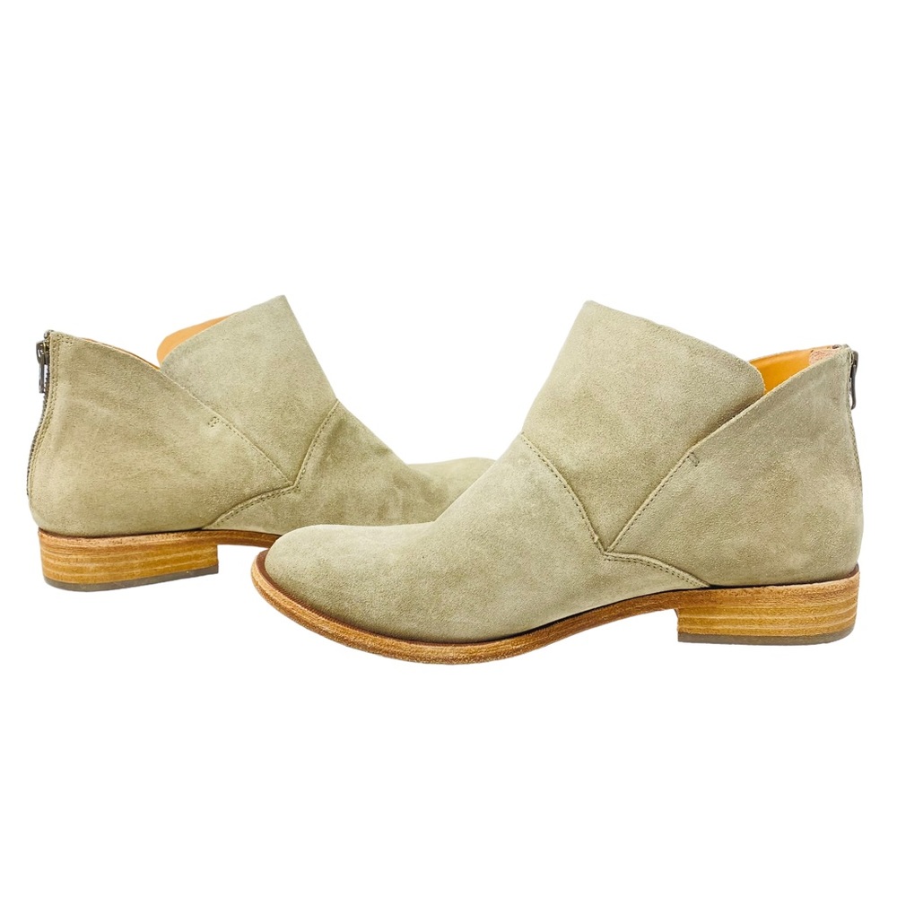 Kork-Ease Womens Fashion Ankle Boots Taupe Zip Up Size 10